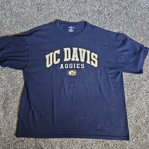 Badger Apparel UC Davis Aggies Blue Size XL Short Sleeve NCAA College Shirt